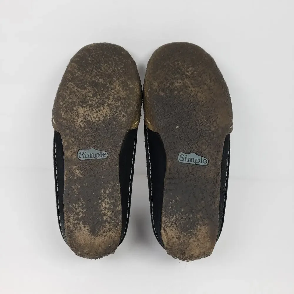 Simple Waldo Mens Sz 7 Womens Sz 9 Black Suede Lace Chukka Bootie Shoes
